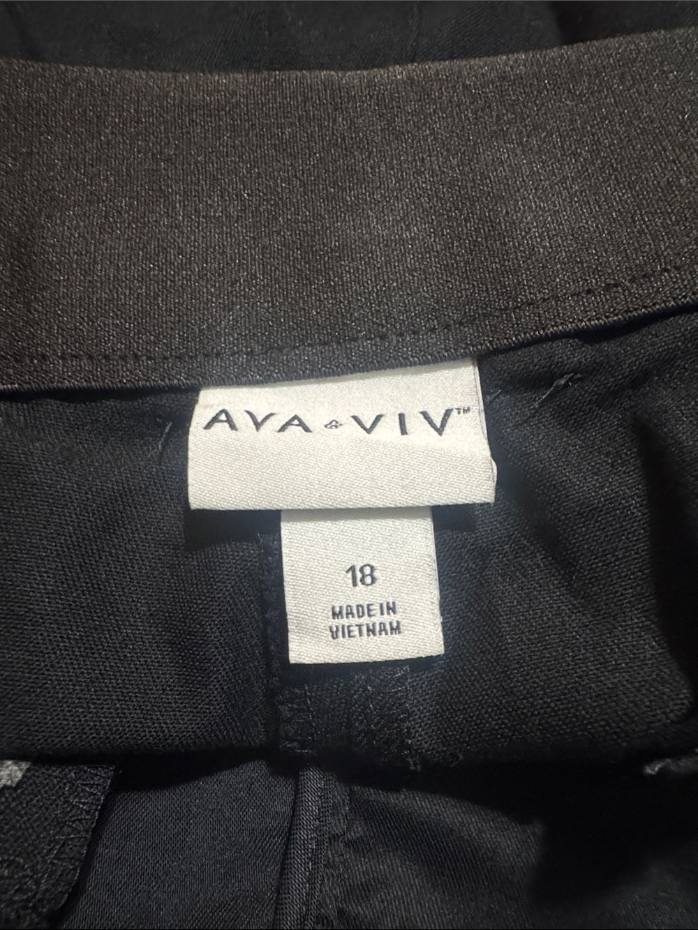 Ava & Viv Black Wide-Leg Pants - Picture 2 of 4